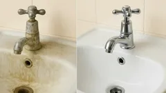 Billiga sätt att ta bort kalk och rost – för ett skinande rent badrum