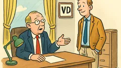 Skämt: Vd:n kallar in en ung anställd